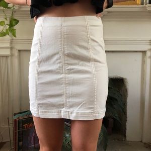 Free people femme white skirt